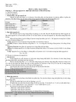 Giáo án ôn thi THPT Hóa Học - Tóm tắt kiến thức 3 năm THPT