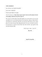 Hoàn thiện công tác quản lí dự án tại ban quản lí dự án nông nghiệp và phát triển nông thôn nghệ an 