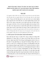 PHÂN TÍCH THỰC TRẠNG về CÔNG tác đào tạo và PHÁT TRIỂN NGUỒN NHÂN lực tại NGÂN HÀNG TPBank 