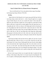 Đánh giá công tác tuyển dụng cán bộ tại công ty điện lực hà nội 