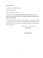 Đề xuất một số giải pháp nâng cao hiệu quả quản lý chất lượng các công trình thủy lợi tại phòng nông nghiệp và phát triển nông thôn huyện thạch hà, tỉnh hà tĩnh 