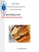 Quản lý chất lượng và cải tiến CÔNG TY TNHH MỘT THÀNH VIÊN HẢI CHÂU