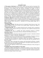 NGHIÊN cứu xác ĐỊNH các THÔNG số kỹ THUẬT hợp lý của búa RUNG hạ cọc ván THÉP vào nền đất NHIỀU lớp tt tiếng anh 