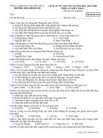 Ôn thi Lịch sử vào 10 Hải Phòng