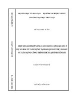 Một số giải pháp nâng cao chất lượng quản lý dự án đầu tư xây dựng tại ban quản lý dự án đầu tư xây dựng công trình thủy lợi tỉnh yên bái 