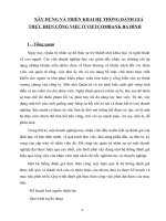 Xây dựng và triển khai hệ thống đánh giá thực hiện công việc ở vietcombank ba đình 