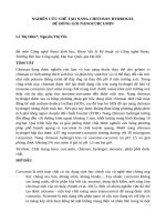 Nghiên cứu chế tạo nang CHITOSAN HYDROGEL để đóng gói NANOCURCUMIN