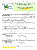 ĐỀ THI THPT QUỐC GIA môn SINH mới 2019 (65) 