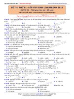 ĐỀ THI THPT QUỐC GIA môn SINH mới 2019 (51) 