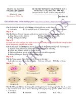ĐỀ THI THPT QUỐC GIA môn SINH mới 2019 (165)
