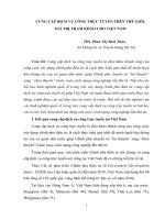 CUNG CẤP DỊCH VỤ CÔNG TRỰC TUYẾN TRÊN THẾ GIỚI, GIÁ TRỊ THAM KHẢO CHO VIỆT NAM