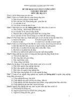 ĐỀ KSCL lớp 9   môn địa lý 