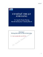 Bài giảng cơ sở kỹ thuật ánh sáng  Nguyễn Thanh Phương