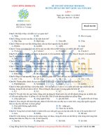 ĐỀ THI THPT QUỐC GIA môn SINH mới 2019 (38) 