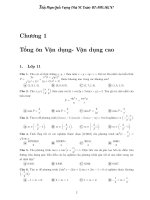 Các dạng toán vận dụng vận dụng cao trong kỳ thi THPTQG