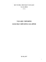 TÀI LIỆU THÍ ĐIỂM GIÁO DỤC ĐỜI SỐNG GIA ĐÌNH
