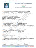 ĐỀ THI THPT QUỐC GIA môn SINH mới 2019 (13) 