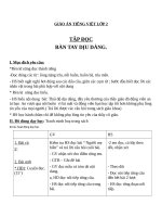 Giáo án Tiếng Việt 2 tuần 8 bài: Tập đọc  Bàn tay dịu dàng