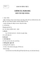 Giáo án Tiếng Việt 2 tuần 8 bài: Chính tả  Nghe  viết: Bàn tay dịu dàng. Phân biệt AOAU, RDGI, UÔNUÔNG