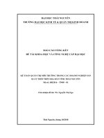 KẾ TOÁN QUẢN TRỊ MÔI TRƢỜNG TRONG CÁC DOANH NGHIỆP SẢN XUẤT THÉP TRÊN ĐỊA BÀN TỈNH THÁI NGUYÊN