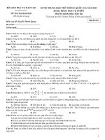 ĐỀ THI THPT QUỐC GIA môn SINH mới 2019 (39) 