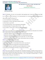 ĐỀ THI THPT QUỐC GIA môn SINH mới 2019