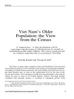 Dân số người cao tuổi tại Việt Nam quan điểm nhìn từ tổng điều tra dân số