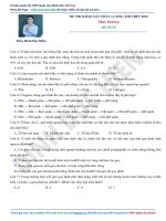 ĐỀ THI THPT QUỐC GIA môn SINH mới 2019 (11) 