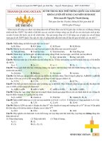 ĐỀ THI THPT QUỐC GIA môn SINH mới 2019 (36) 