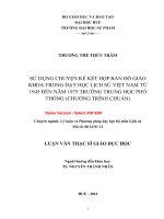 Sử dụng chuyện kể kết hợp với bản đồ giáo khoa trong dạy học lịch sử việt nam 1945 từ đến 1975 ở trường trung học phổ thông  (tt) 