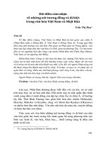 Đôi điều cảm nhận về những nét tương đồng và dị biệt trong văn hóa Việt Nam và Nhật Bản