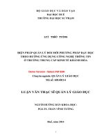 Biện pháp quản lý đổi mới phương pháp dạy học theo hướng ứng dụng công nghệ thông tin ở trường trung cấp kinh tế khánh hòa (tt) 