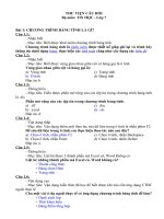 Cau hoi dap an tin hoc 7 1 