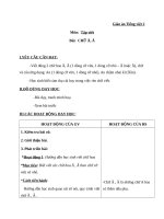 Giáo án Tiếng Việt 2 tuần 2 bài: Tập viết  Chữ hoa: Ă, Â