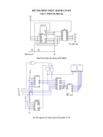 ĐỀ THI MÔN THỰC HÀNH CƠ SỞ