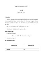 Giáo án Tiếng Việt 2 tuần 1 bài: Tập viết  Chữ hoa: A