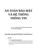 tìm hiểu về giao thức bảo mật PGP