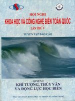 HỘI NGHỊ KHOA học CÔNG NGHỆ BIỂN 