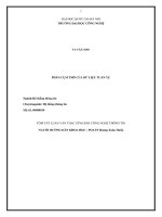 Tóm tắt Luận văn Thạc sĩ ngành Công nghệ thông tin: Phân cụm thô của dữ liệu tuần tự