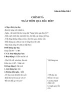 Giáo án Tiếng Việt 2 tuần 1 bài: Chính tả  Nghe  viết: Ngày hôm qua đâu rồi? . Phân biệt ln, anang. Bảng chữ cái
