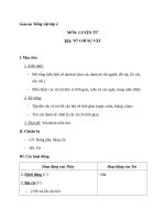 Giáo án Tiếng Việt 2 tuần 4 bài: Luyện từ và câu  Từ chỉ sự vật. Mở rộng vốn từ: Ngày, tháng, năm