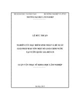 NGHIÊN CỨU ĐẶC ĐIỂM SINH THÁI VÀ ĐỀ XUẤT GIẢI PHÁP BẢO TỒN MỘT SỐ LOÀI CHIM NƯỚC  TẠI VƯỜN QUỐC GIA BẾN EN