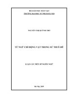 TỪ NGỮ CHỈ ĐỘNG VẬT TRONG SỬ THI Ê-ĐÊ