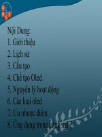 Vật liệu và linh kiện bán dẫn  OLED