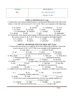 36 đề kiểm tra học kỳ 2 môn tiếng anh 10 có đáp án 