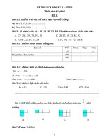 20 đề thi toán cuối học kì 2 lớp 2 file word chuẩn 