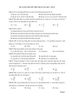 25 đề THI  vật lý có GIẢI CHI TIẾT