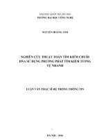 Nghiên cứu thuật toán tìm kiếm chuỗi DNA sử dụng phương pháp tìm kiếm tương tự nhanh 