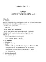 Giáo án Tiếng Việt 3 tuần 23 bài: Tập đọc  Chuơng trình xiếc đặc sắc