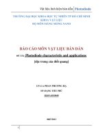 Vật liệu bán dẫn  Photodiode